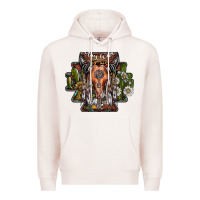 Pale Pink stay wild Premium Hoodie - SublimationCraftShop