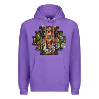 Purple stay wild Premium Hoodie - SublimationCraftShop