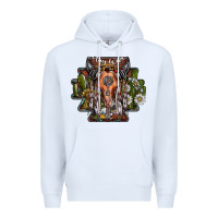 White stay wild Premium Hoodie - SublimationCraftShop
