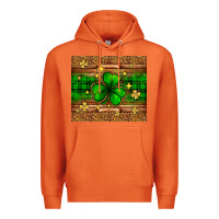 Carrot St. Patrick's Day shamrock leopard Premium Hoodie - Neo Western