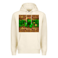 Tofu St. Patrick's Day shamrock leopard Premium Hoodie - Neo Western