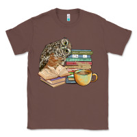 Chestnut owl and books Classic Tee - BarkalooDesign