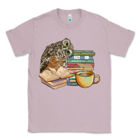 Lilac owl and books Classic Tee - BarkalooDesign