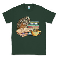 Sports Green owl and books Classic Tee - BarkalooDesign