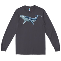 Smoke humpback whale Long Sleeve Tee - BarkalooDesign