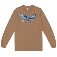 Toasted Coconut humpback whale Long Sleeve Tee - BarkalooDesign