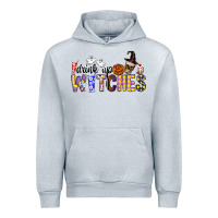 Heather Grey Drink Up Witches Urban Hoodie - CowhideDigitalArt