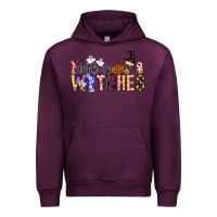 Mauve Wine Drink Up Witches Urban Hoodie - CowhideDigitalArt