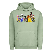 Pigment Oil Green Drink Up Witches Urban Hoodie - CowhideDigitalArt