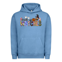 Pigment Pebble Blue Drink Up Witches Urban Hoodie - CowhideDigitalArt