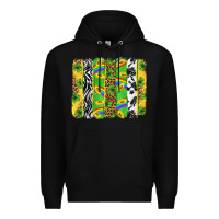 Black St. Patrick's Day brushstrokes Premium Hoodie - Neo Western