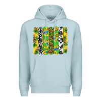 Blue Mist St. Patrick's Day brushstrokes Premium Hoodie - Neo Western