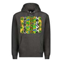 Charcoal Heather St. Patrick's Day brushstrokes Premium Hoodie - Neo Western