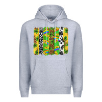 Heather Grey St. Patrick's Day brushstrokes Premium Hoodie - Neo Western