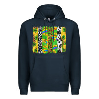 Navy St. Patrick's Day brushstrokes Premium Hoodie - Neo Western