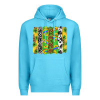 Ocean Blue St. Patrick's Day brushstrokes Premium Hoodie - Neo Western