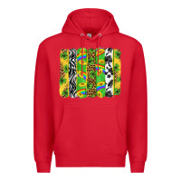 Red St. Patrick's Day brushstrokes Premium Hoodie - Neo Western