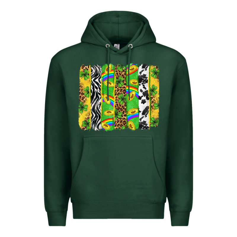 St. Patrick's Day Brushstrokes Premium Hoodie by Neo Western | Teevron
