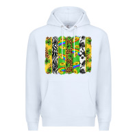 White St. Patrick's Day brushstrokes Premium Hoodie - Neo Western