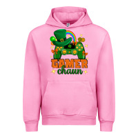 Fuchsia Pink Gamer chaun st.patricks day Urban Hoodie - Neo Western