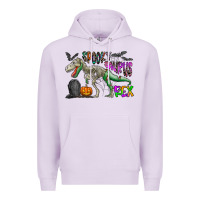 Lilac spooky saurus rex Premium Hoodie - CowhideDigitalArt