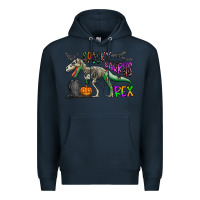 Navy spooky saurus rex Premium Hoodie - CowhideDigitalArt
