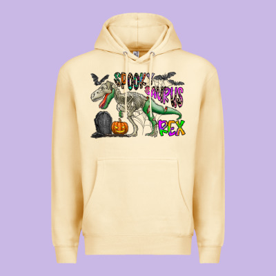 Spooky Saurus Rex Premium Hoodie Designed By Cowhidedigitalart