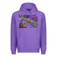 Purple spooky saurus rex Premium Hoodie - CowhideDigitalArt
