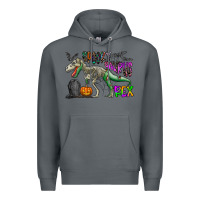 Rock spooky saurus rex Premium Hoodie - CowhideDigitalArt