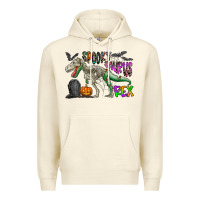 Sandshell spooky saurus rex Premium Hoodie - CowhideDigitalArt