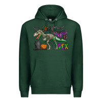 Sports Green spooky saurus rex Premium Hoodie - CowhideDigitalArt