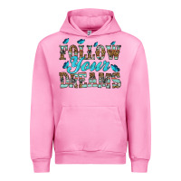 Fuchsia Pink follow your dreams Urban Hoodie - HRA Design Shop
