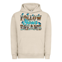 Pigment French Oak follow your dreams Urban Hoodie - HRA Design Shop