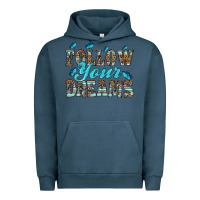 Pigment Midnight Navy follow your dreams Urban Hoodie - HRA Design Shop