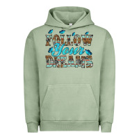 Pigment Oil Green follow your dreams Urban Hoodie - HRA Design Shop