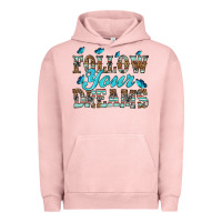 Pigment Salmon follow your dreams Urban Hoodie - HRA Design Shop