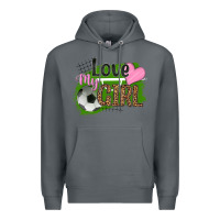 Rock love my girl soccer Premium Hoodie - HRA Design Shop