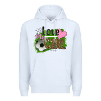 White love my girl soccer Premium Hoodie - HRA Design Shop