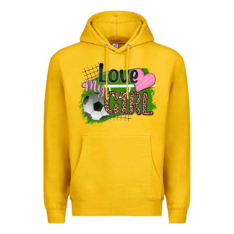 Love My Girl Soccer Premium Hoodie by HRA Design Shop | Teevron