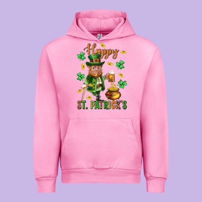 Happy St. Patricks Day Urban Hoodie Designed By Neo Western