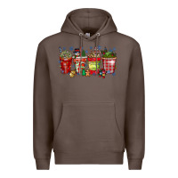 Coffee christmas drink Premium Hoodie - CowhideDigitalArt