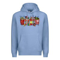 Colony Blue christmas drink Premium Hoodie - CowhideDigitalArt