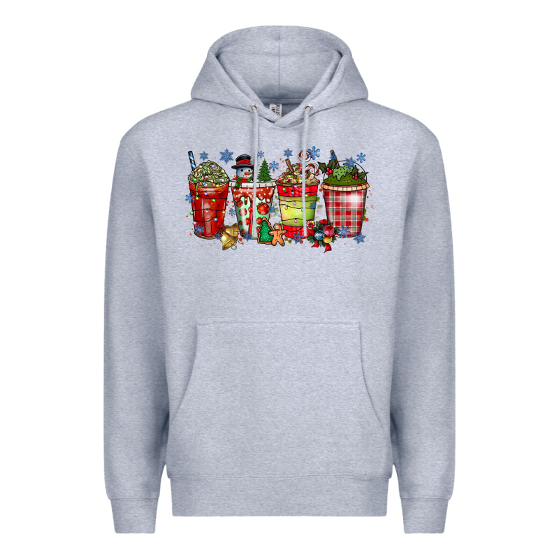 Christmas Drink Premium Hoodie by CowhideDigitalArt | Teevron