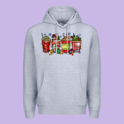 Christmas Drink Premium Hoodie Designed By Cowhidedigitalart