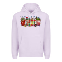 Lilac christmas drink Premium Hoodie - CowhideDigitalArt