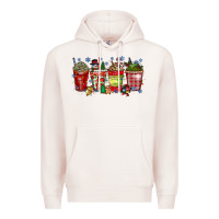 Pale Pink christmas drink Premium Hoodie - CowhideDigitalArt