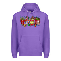 Purple christmas drink Premium Hoodie - CowhideDigitalArt
