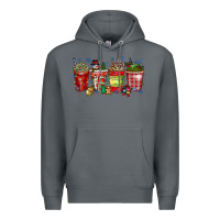 Rock christmas drink Premium Hoodie - CowhideDigitalArt
