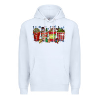 White christmas drink Premium Hoodie - CowhideDigitalArt