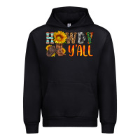 Black howdy y all Urban Hoodie - HRA Design Shop